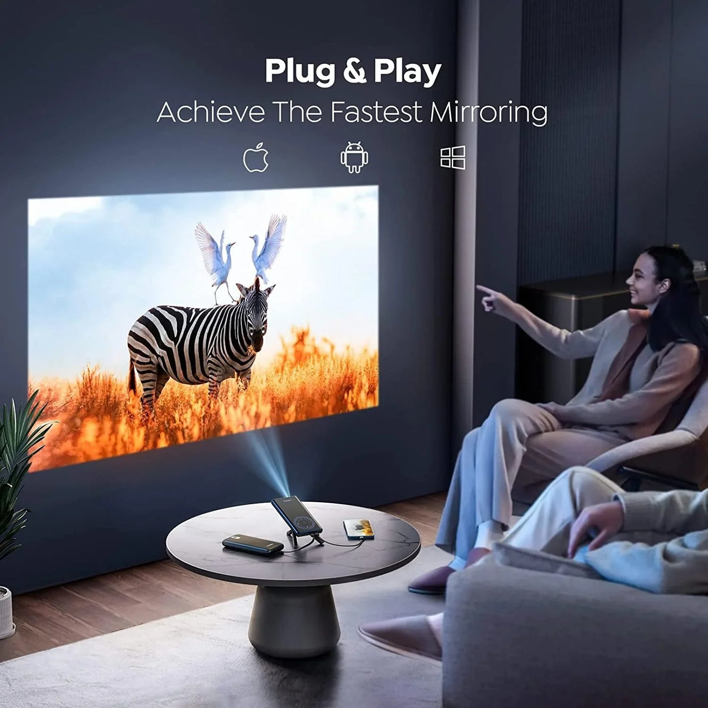 Mini HD Projector – Pocket Size, Big Screen Entertainment