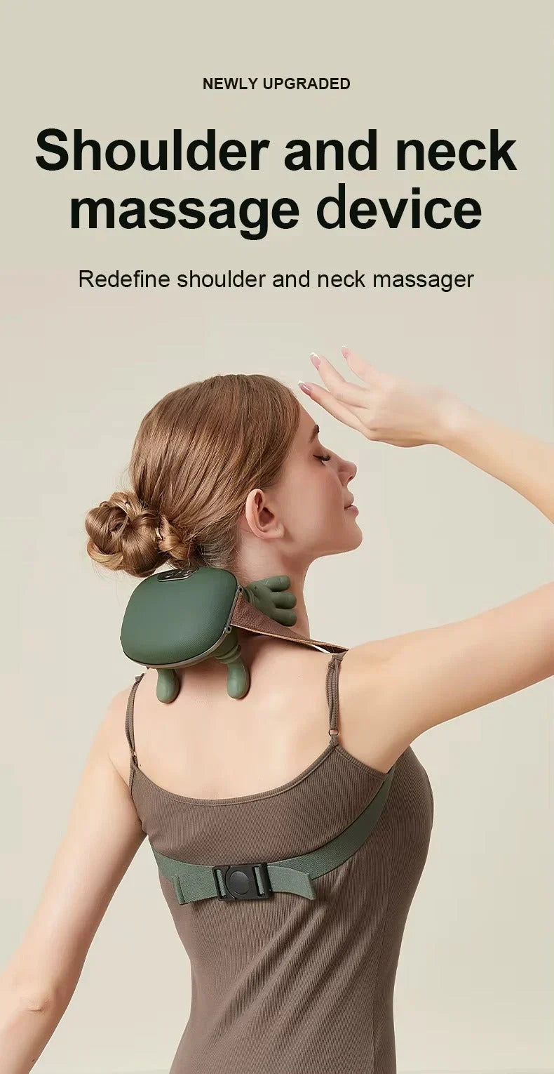 NeckEase™ Shiatsu Massager | Deep Tissue Massage with Soothing Heat