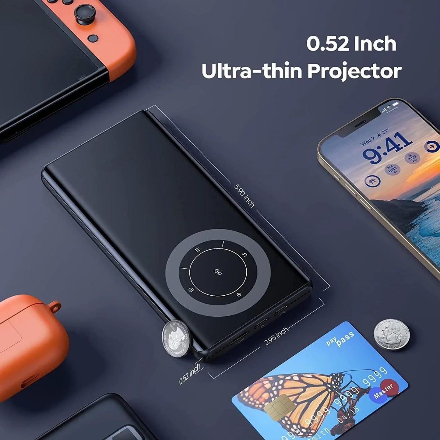 Mini HD Projector – Pocket Size, Big Screen Entertainment