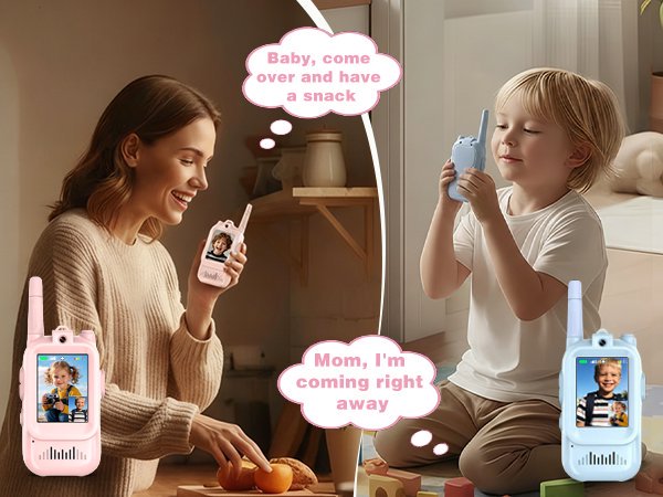 Kids Smart Video Walkie Talkies – 2 Pack with Camera, Voice & Two-Way Communication