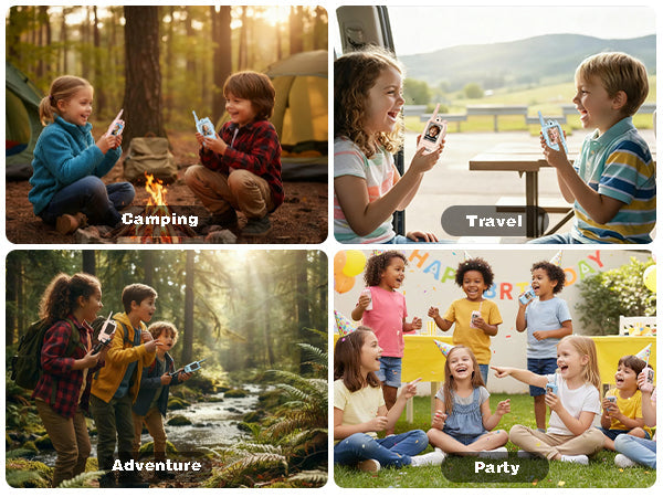 Kids Smart Video Walkie Talkies – 2 Pack with Camera, Voice & Two-Way Communication
